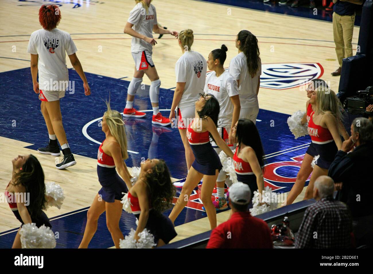 Arizona Vs Stanford Girls University Basketball game at the UofA McKale