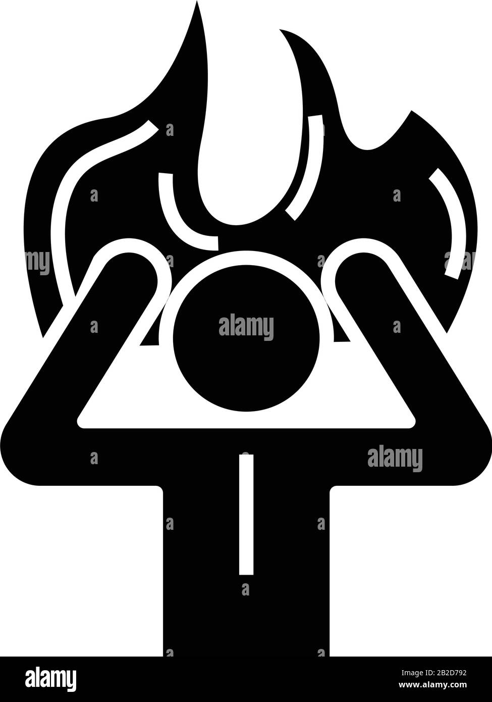 Immediatly work black icon, concept illustration, vector flat symbol, glyph sign. Stock Vector