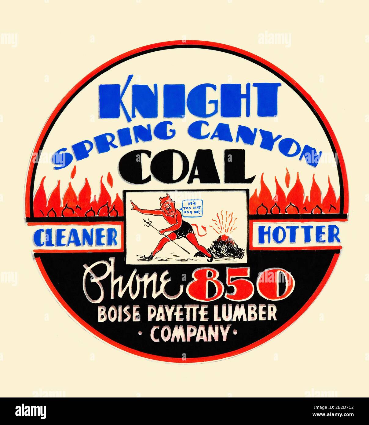 Knight Spring Canyon Coal Stock Photo