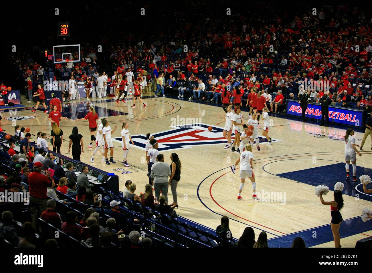 Arizona Vs Stanford Girls University Basketball game at the UofA McKale