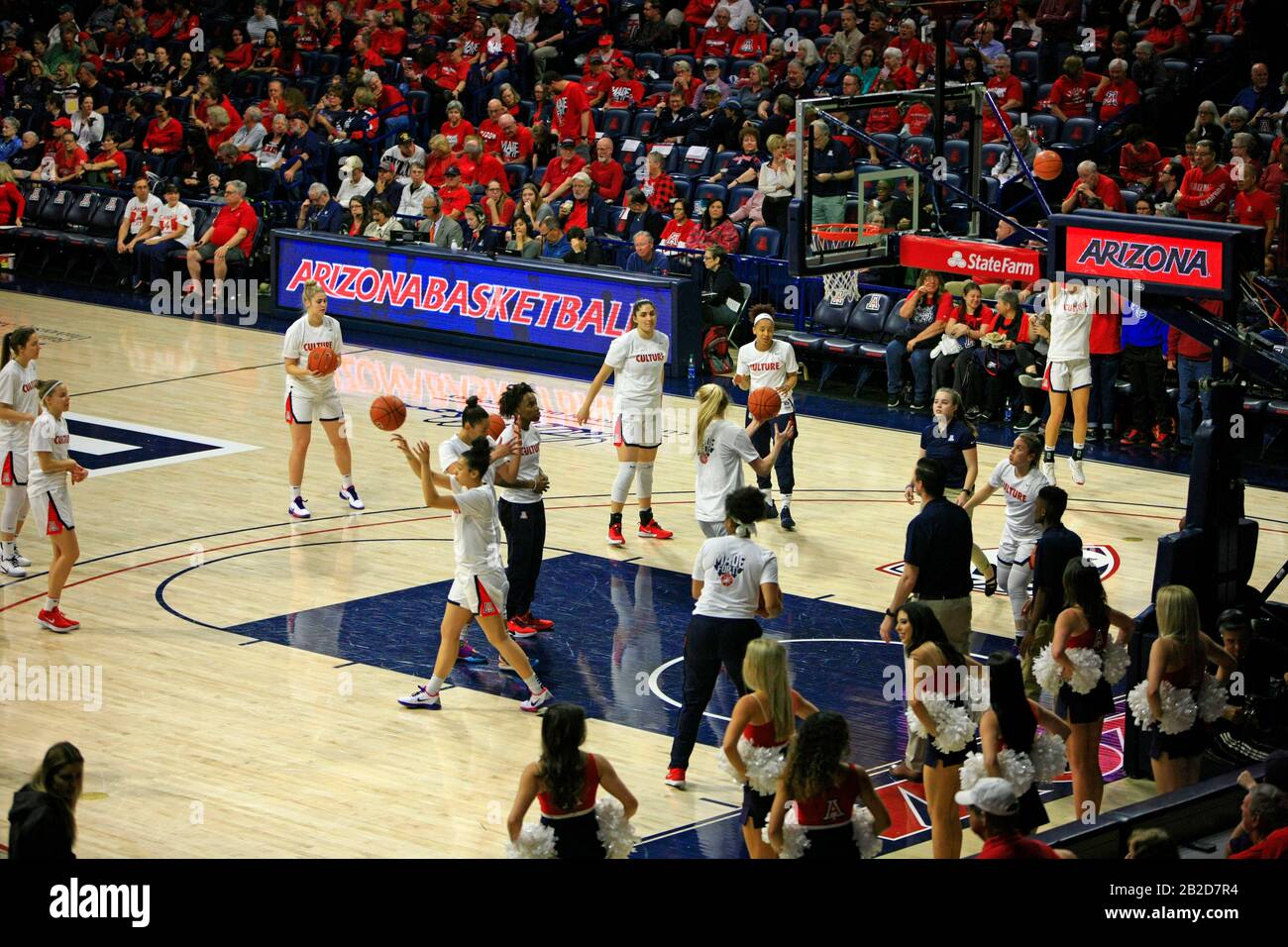Arizona Vs Stanford Girls University Basketball game at the UofA McKale
