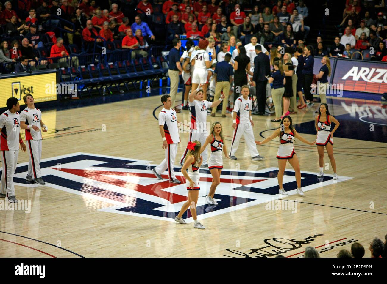Arizona Vs Stanford Girls University Basketball game at the UofA McKale