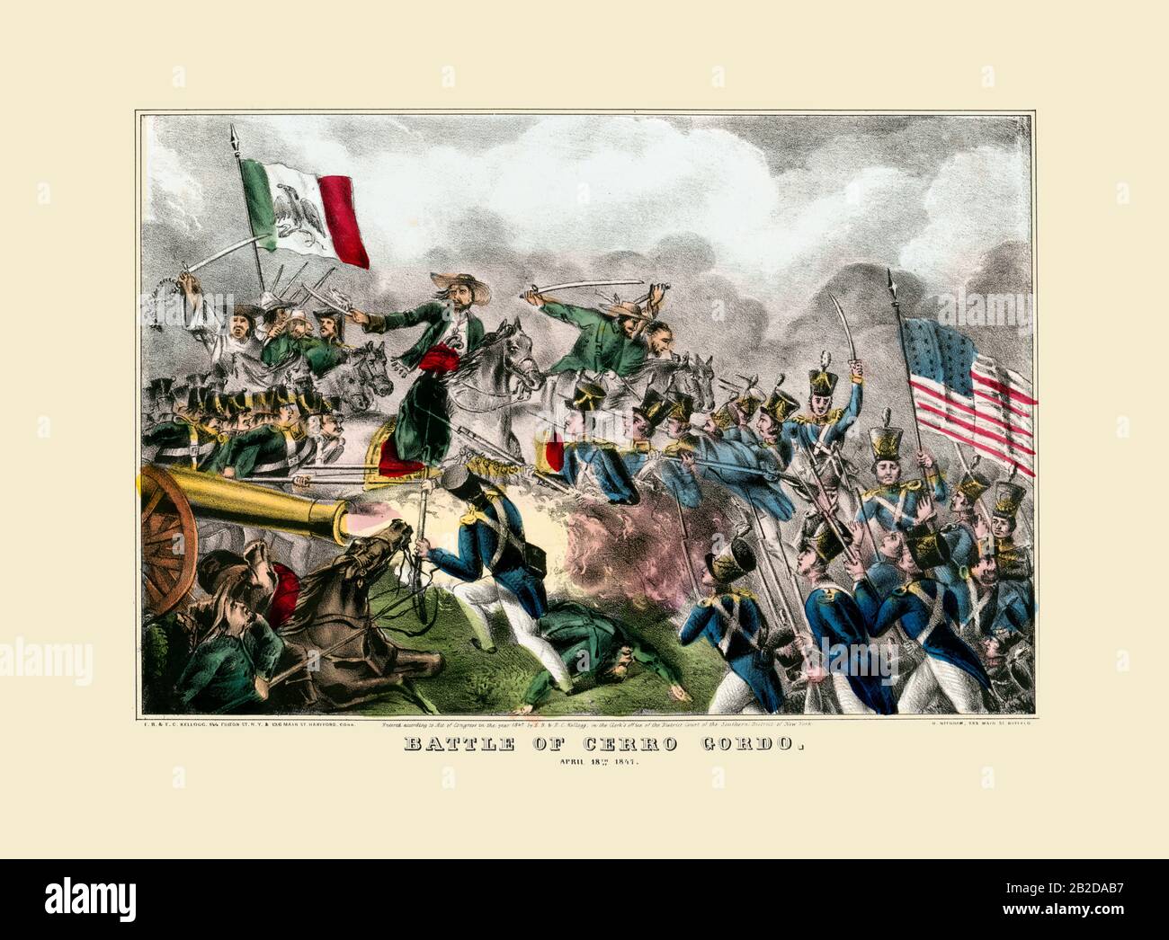 Battle of Cerro Gordo. April 18th 1847 Stock Photo Alamy