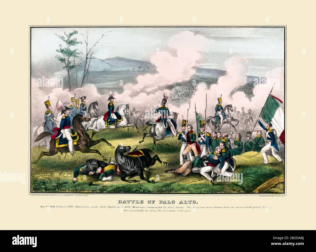 Battle of Palo Alto--May 8th 1846 Stock Photo