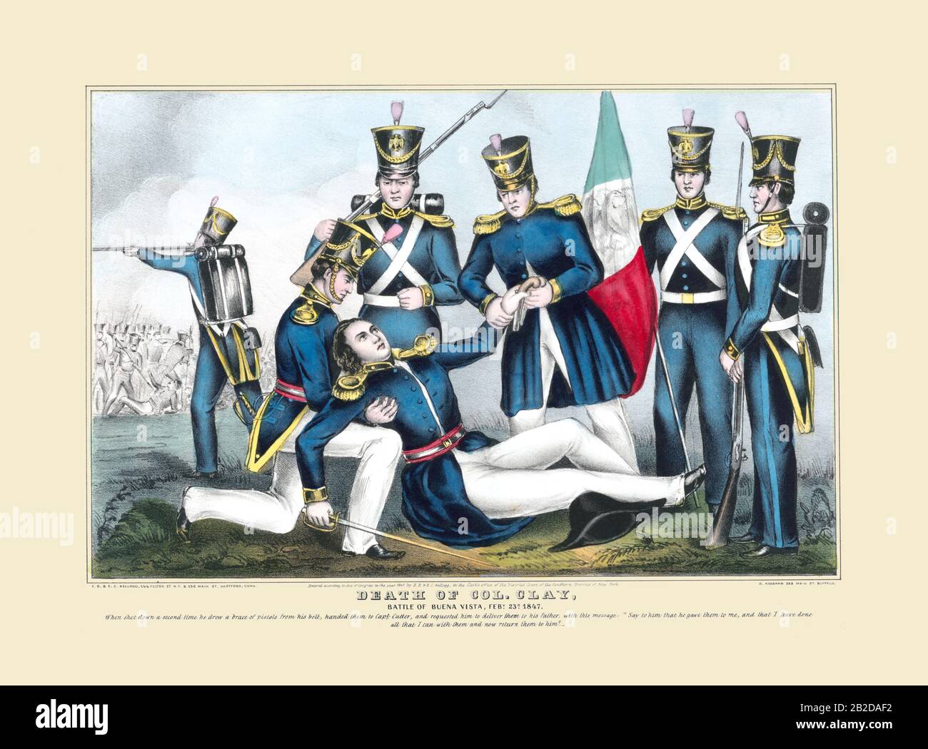 Death of Colonel Clay Stock Photo - Alamy