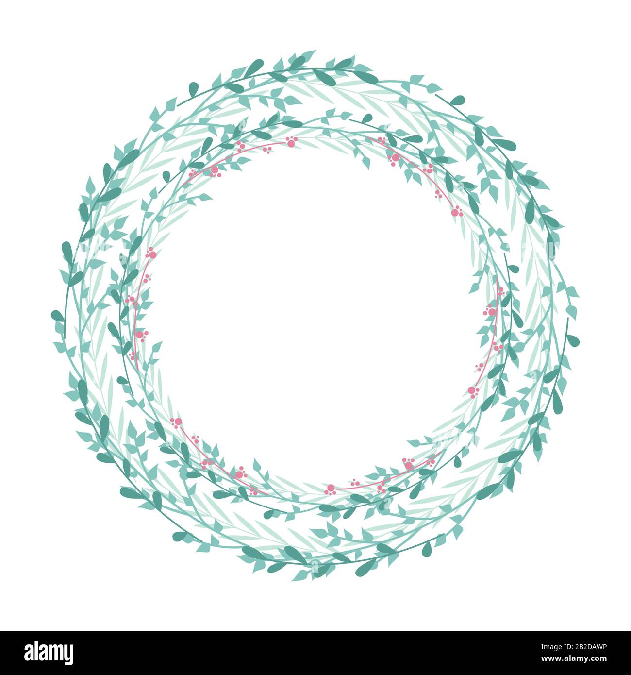 Frame branches with leaves Stock Vector Image & Art - Alamy