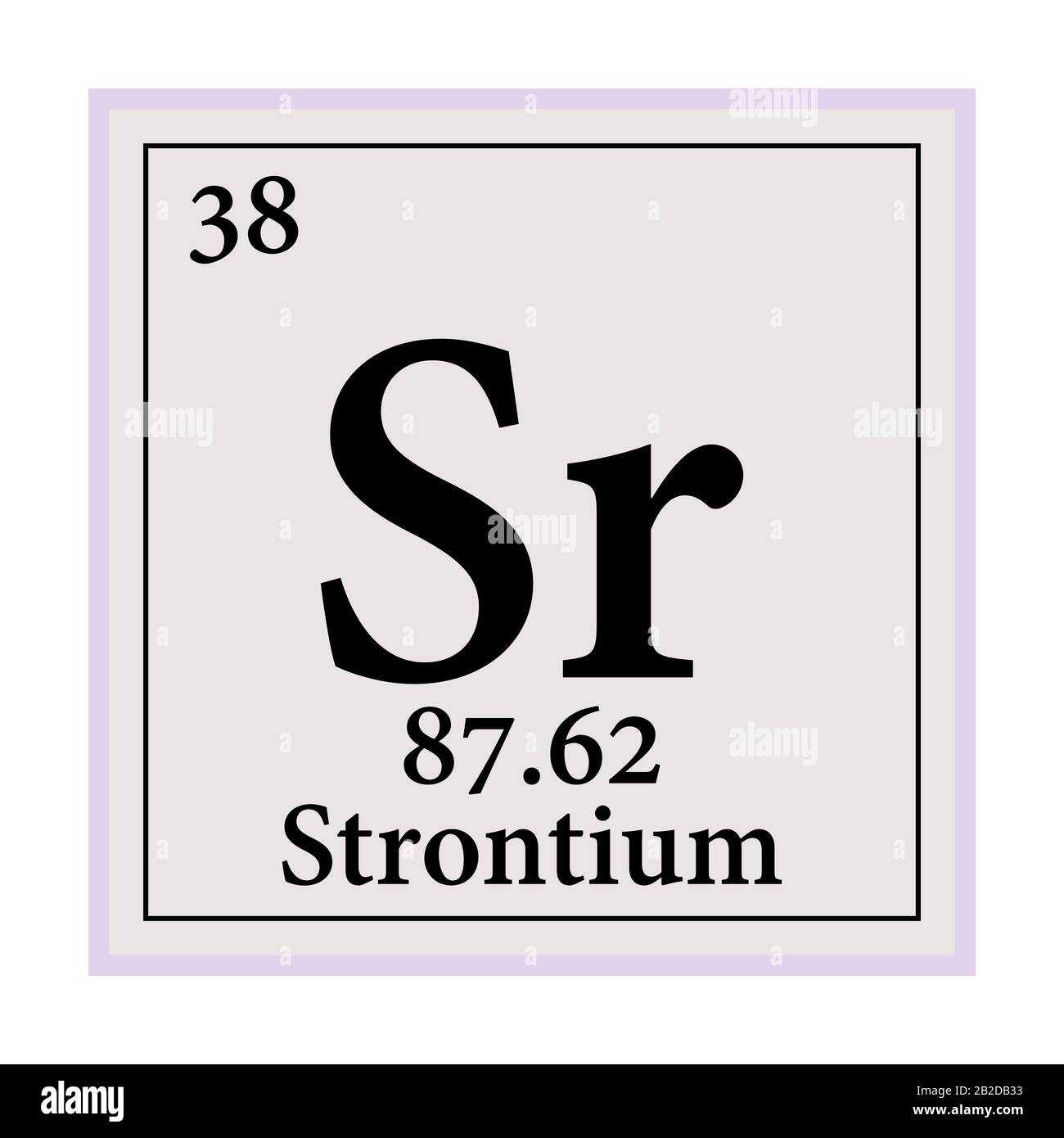 Symbol chemical element strontium hires stock photography and images