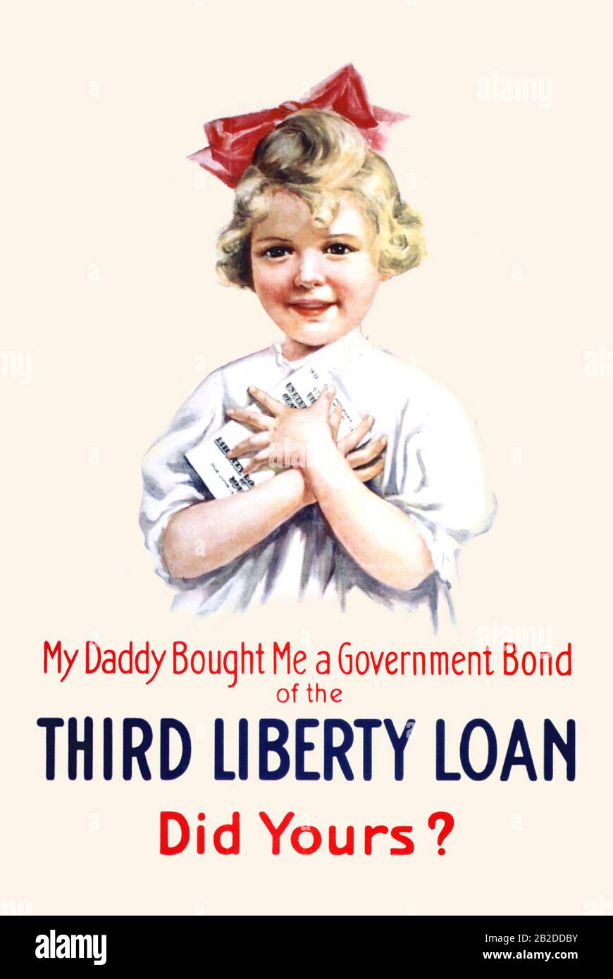 My daddy Bought Me a Governement Bond Stock Photo