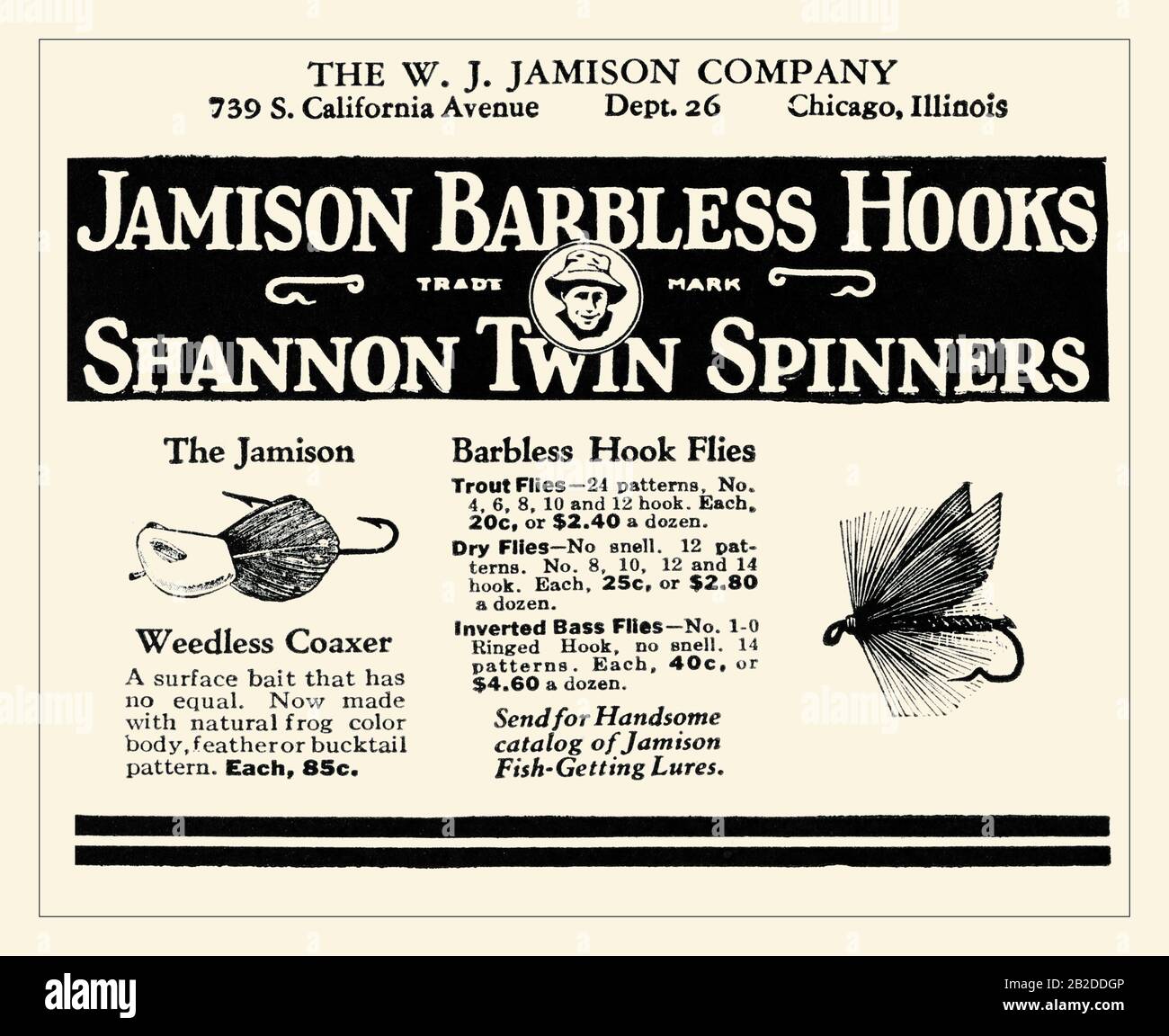Jamison Barbless Hooks Stock Photo - Alamy