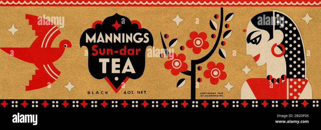Mannings Sun-Dar Tea Stock Photo