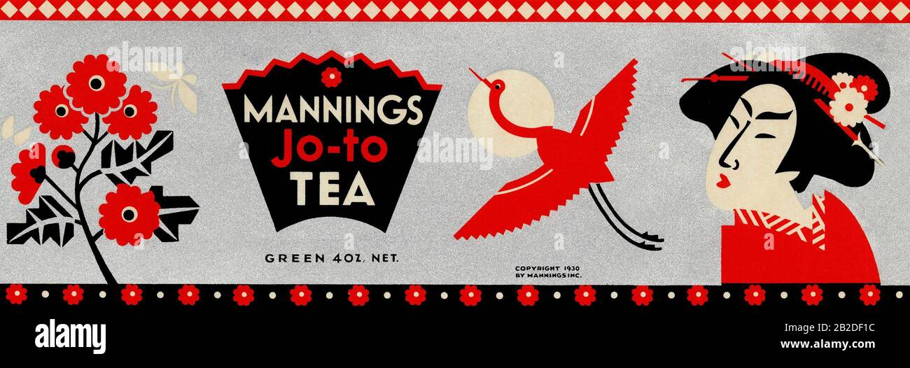 Mannings Jo-To Tea Stock Photo