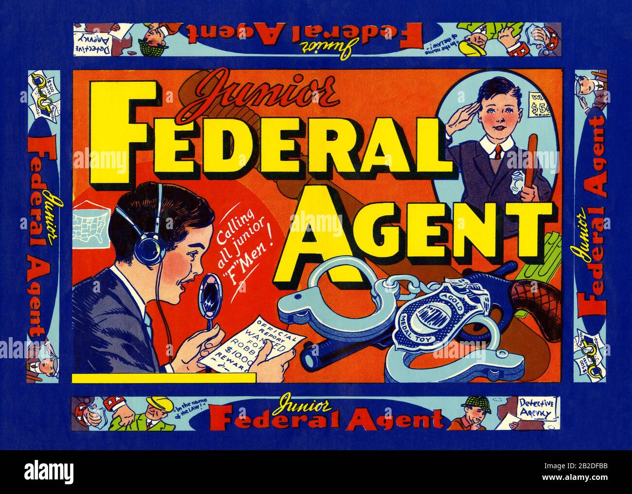 Junior Federal Agent Stock Photo