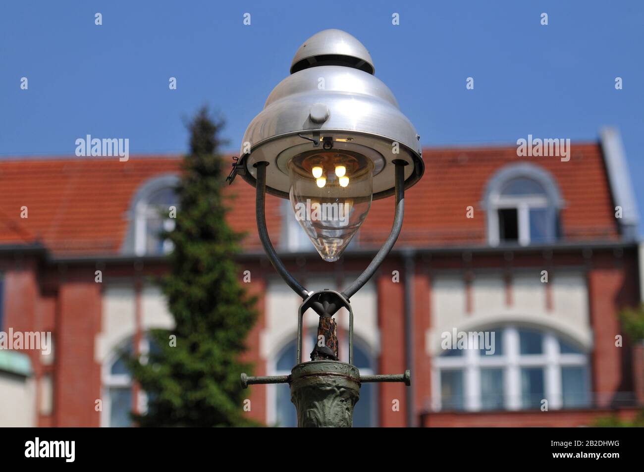 Gaslaterne, Bennigsenstrasse, Friedenau, Berlin, Deutschland Stock Photo