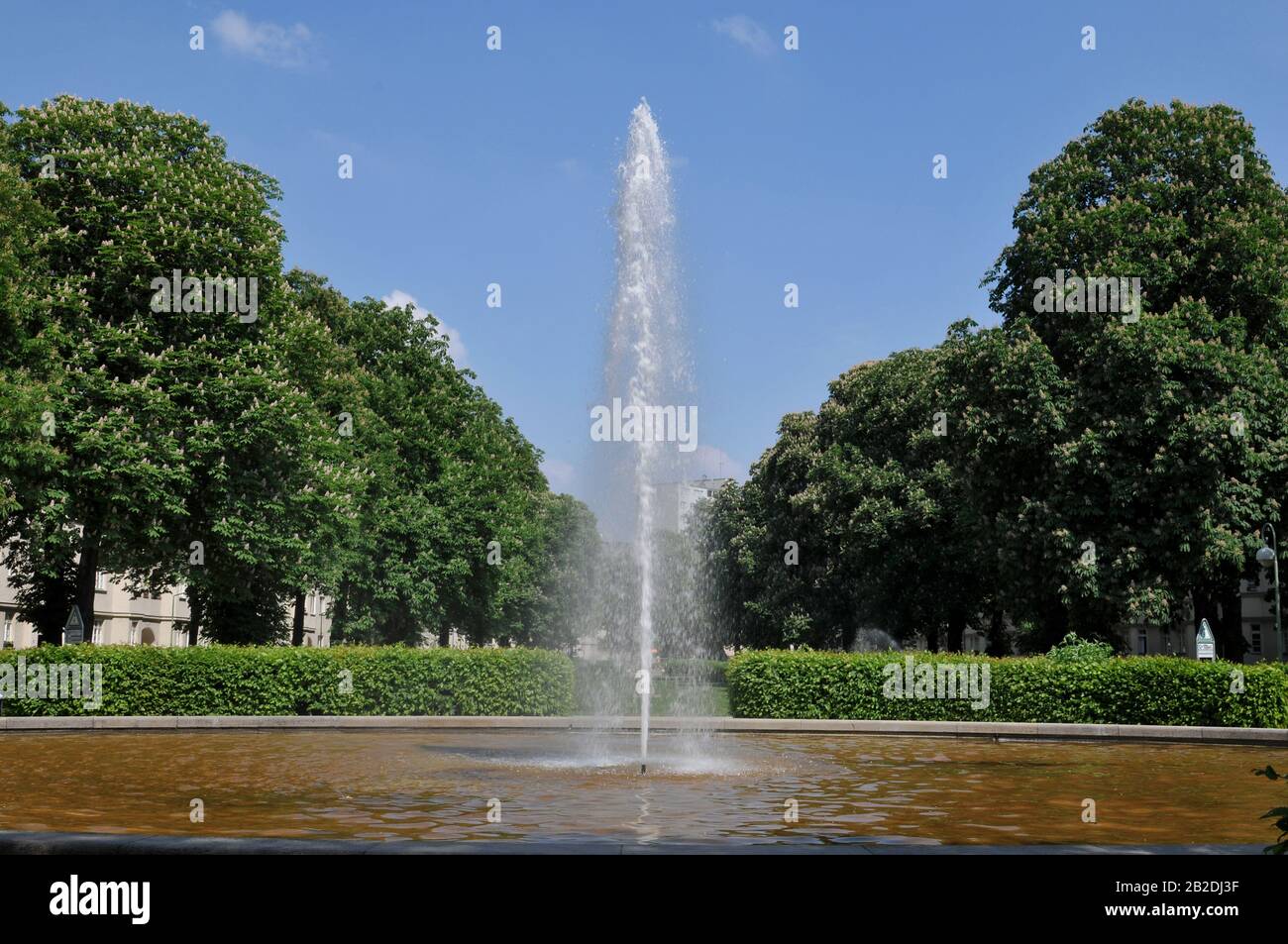 Springbrunnen, Ceciliengaerten, Friedenau, Berlin, Deutschland Stock Photo