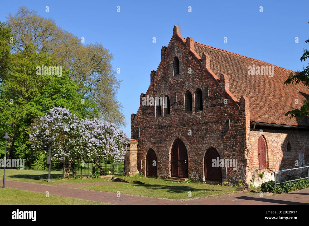 Kornhaus, Getreidespeicher, Kloster Lehnin, Brandenburg, Deutschland Stock Photo