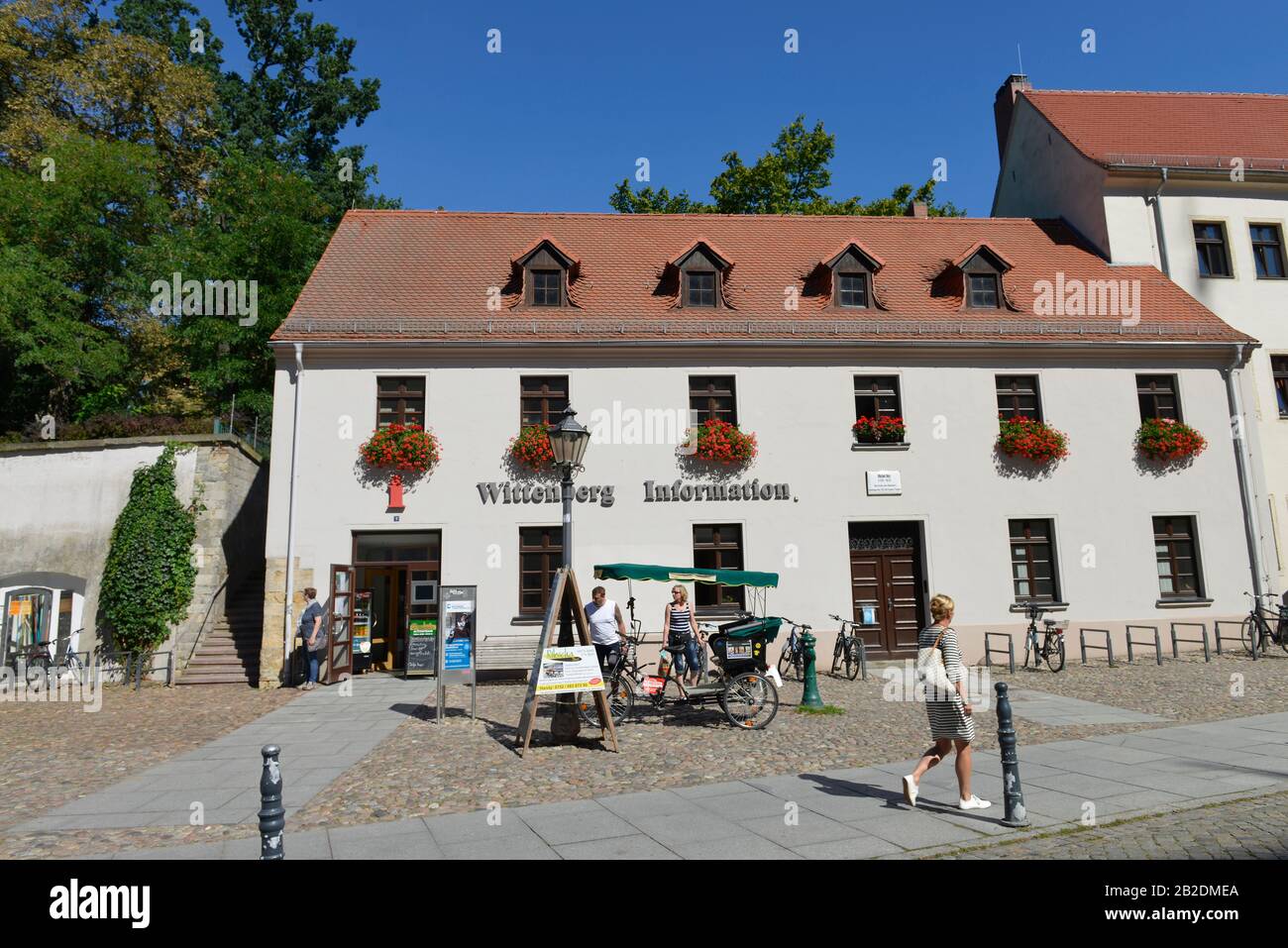 Touristeninformation, Schlossstrasse, Lutherstadt Wittenberg, Sachsen-Anhalt, Deutschland Stock Photo