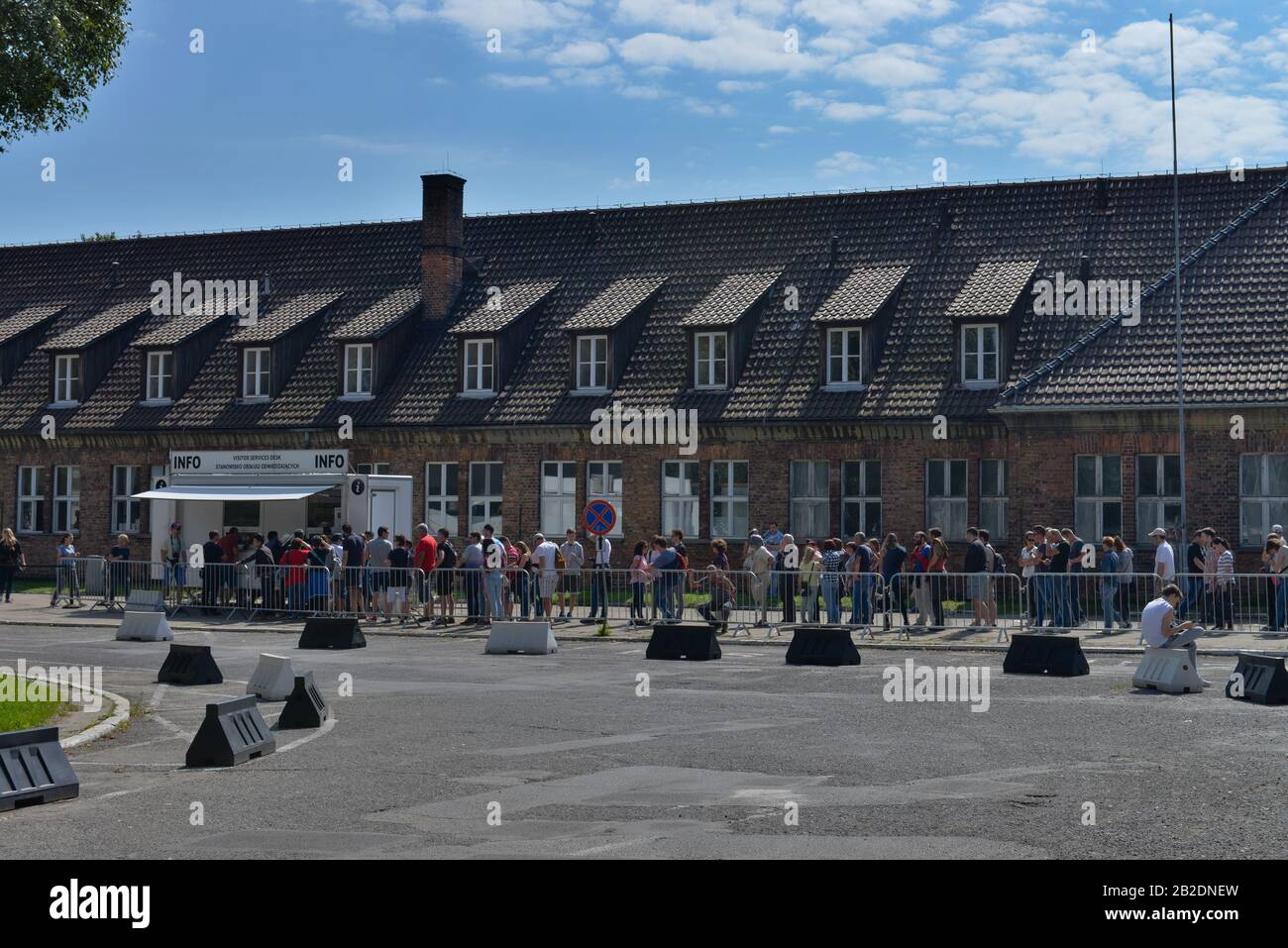 Besucherzentrum, Stammlager I, Konzentrationslager, Auschwitz-Birkenau, Auschwitz, Polen Stock Photo