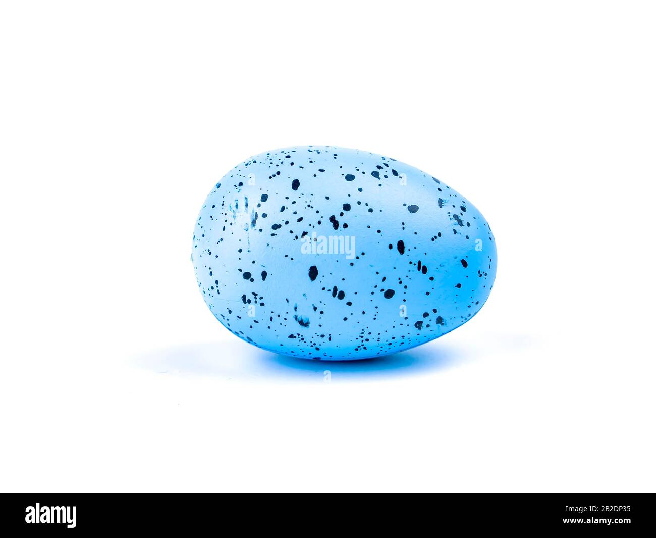 Colored easter eggs on a white background. Stock Photo