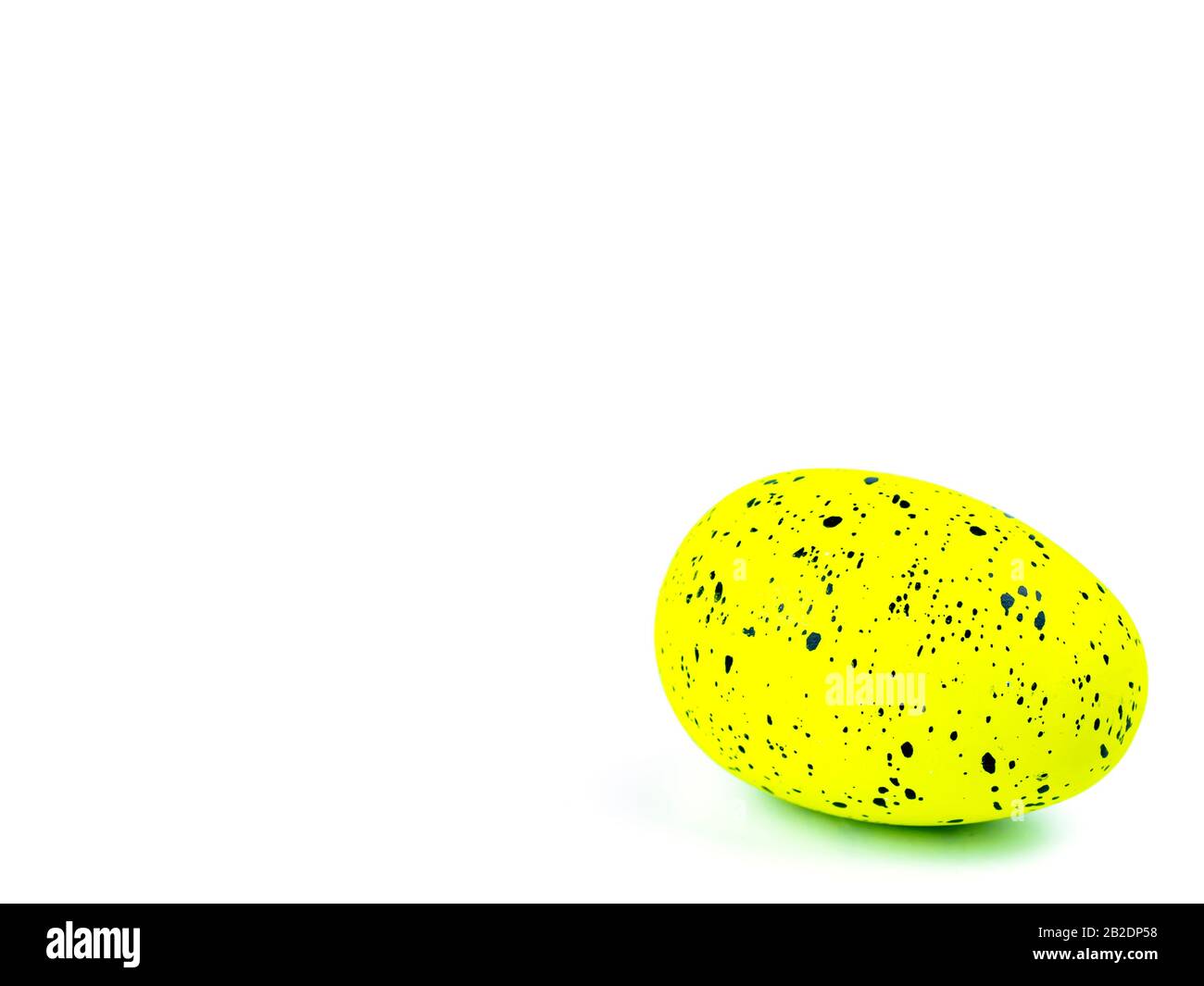 Colored easter eggs on a white background. Stock Photo
