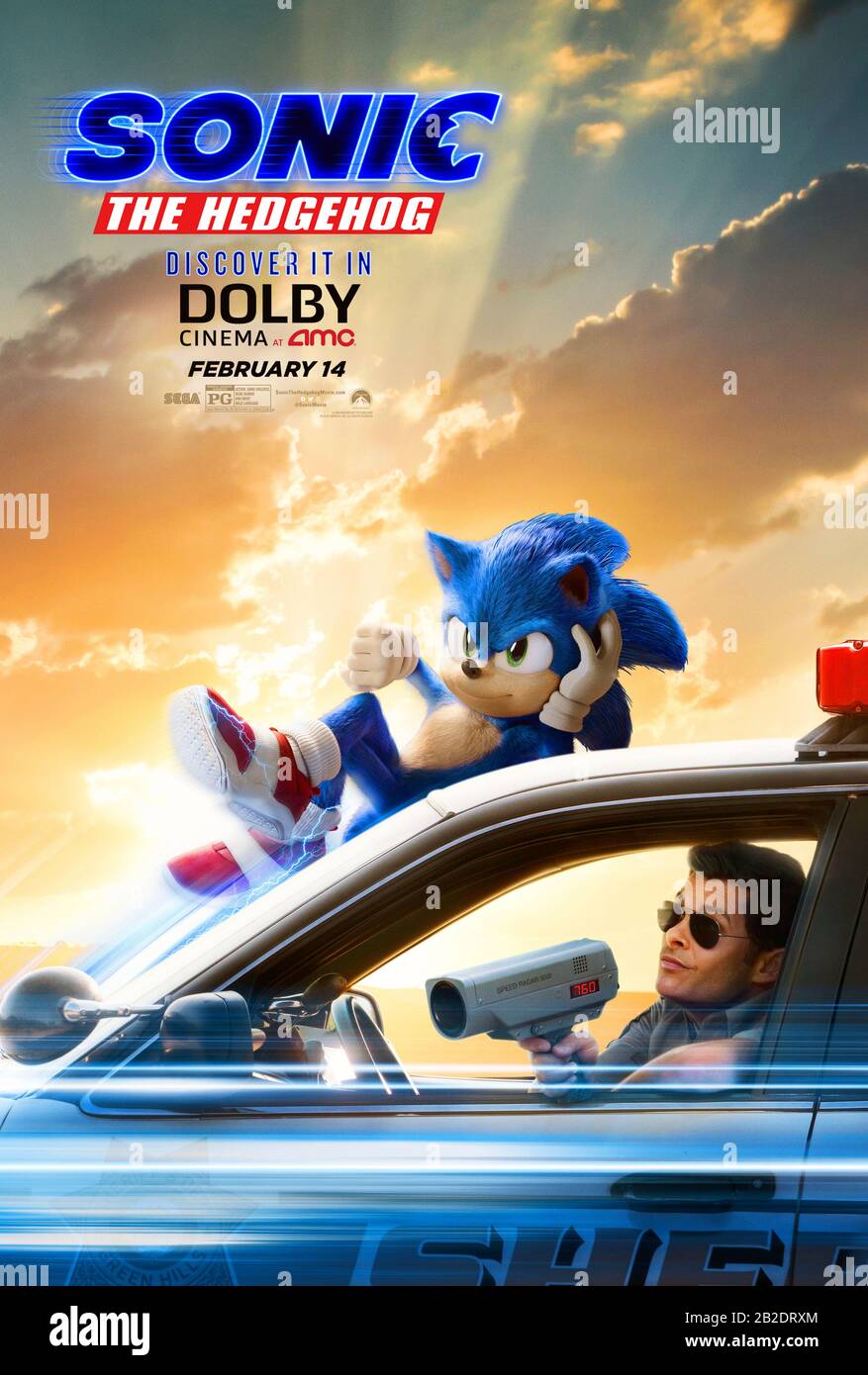 Sonic the Hedgehog 2019 directed by Jeff Fowler and starring Jim