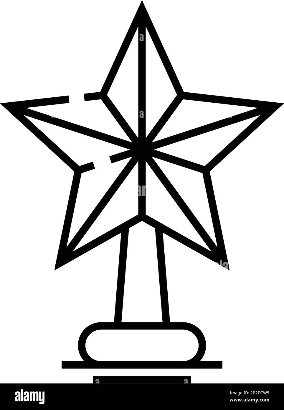 Star toy line icon, concept sign, outline vector illustration, linear ...