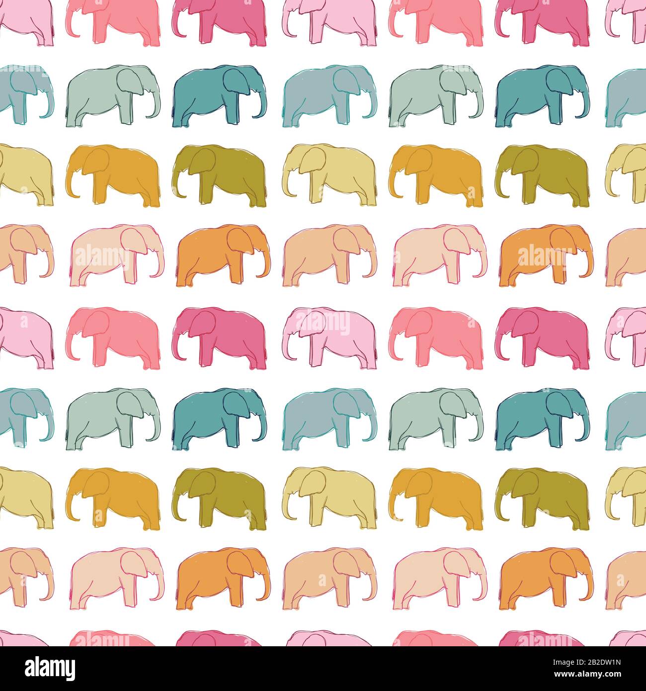 Vector elephants seamless pattern background Stock Vector Image & Art -  Alamy