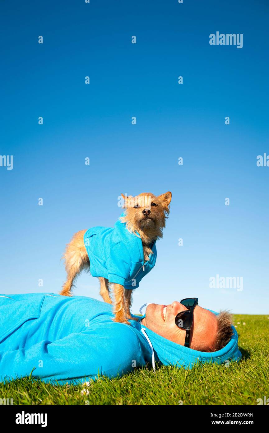 Matching dog owner outfit hires stock photography and images Alamy