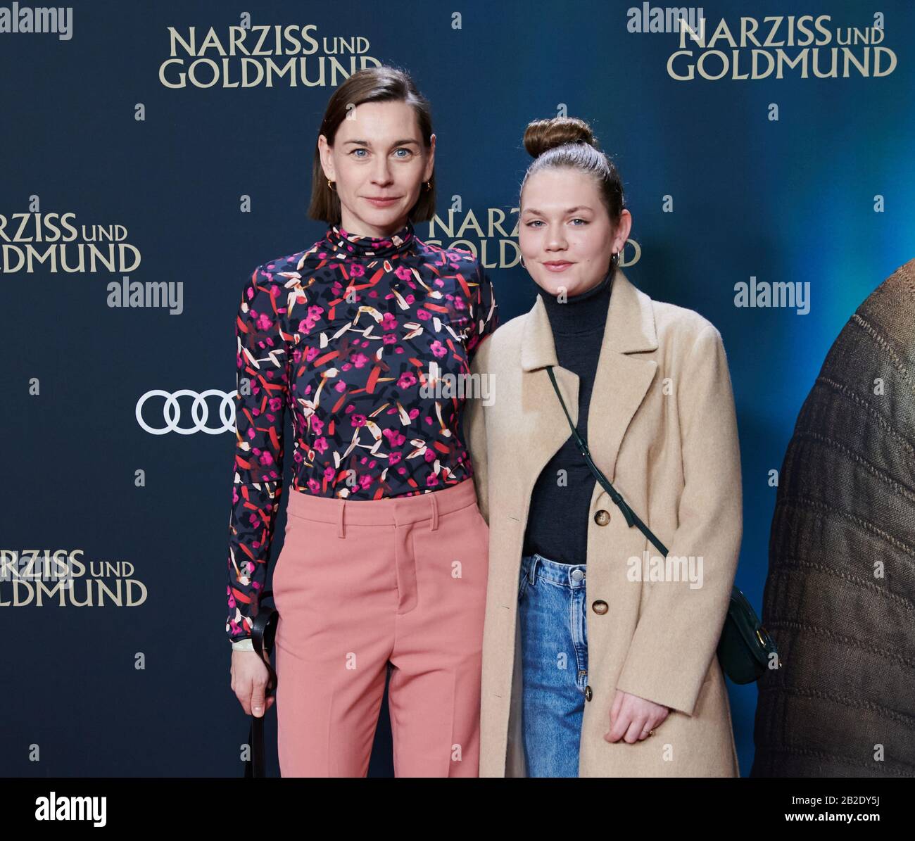 Berlin, Germany. 02nd Mar, 2020. The actress Christiane Paul (l) came with her daughter Mascha Paul to the world premiere 'Narcissus and Goldmund' at the Zoo Palast. Credit: Annette Riedl/dpa/Alamy Live News Stock Photo