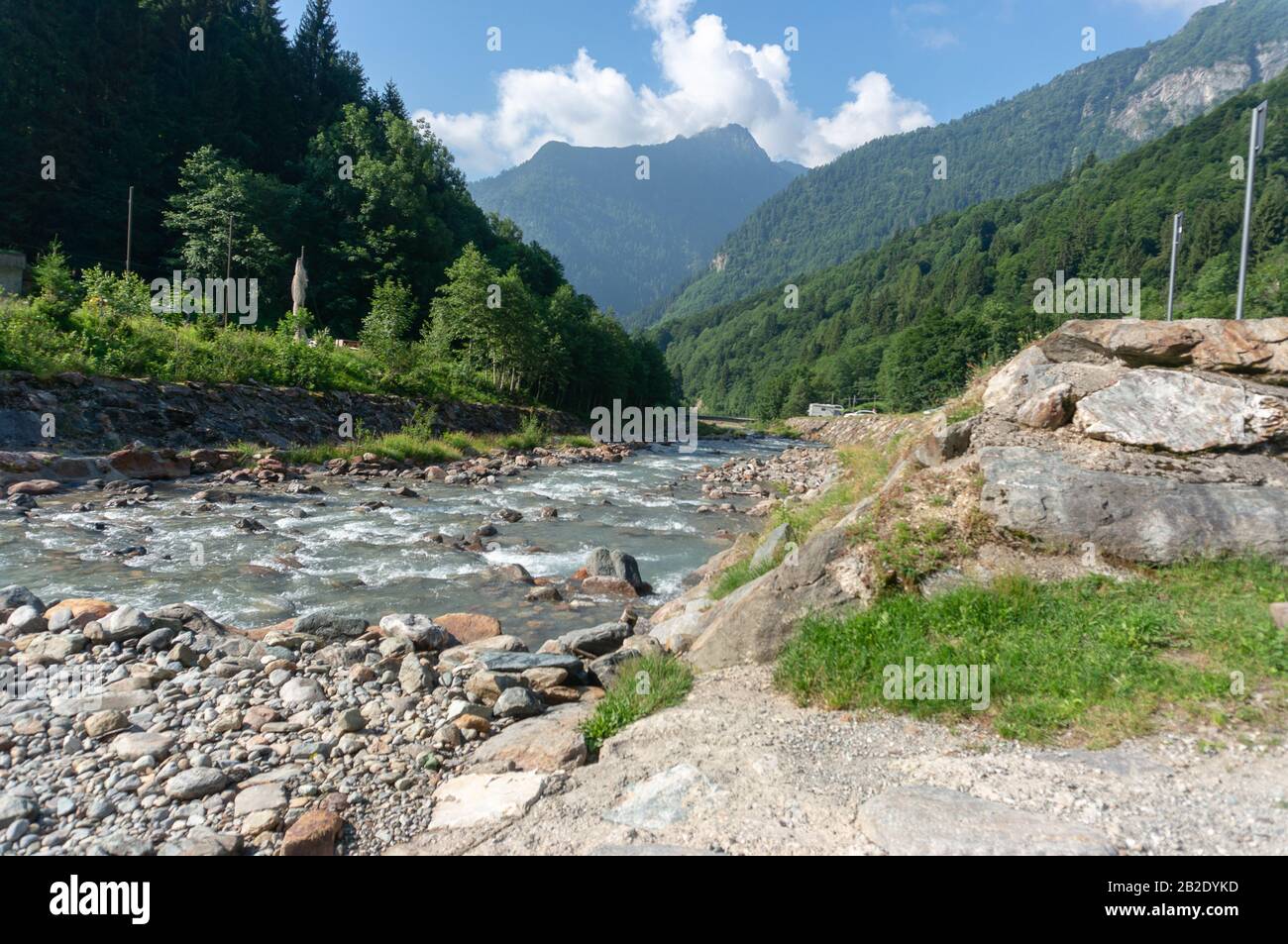 Trekking in Italian Alps mountain Stock Photo - Alamy