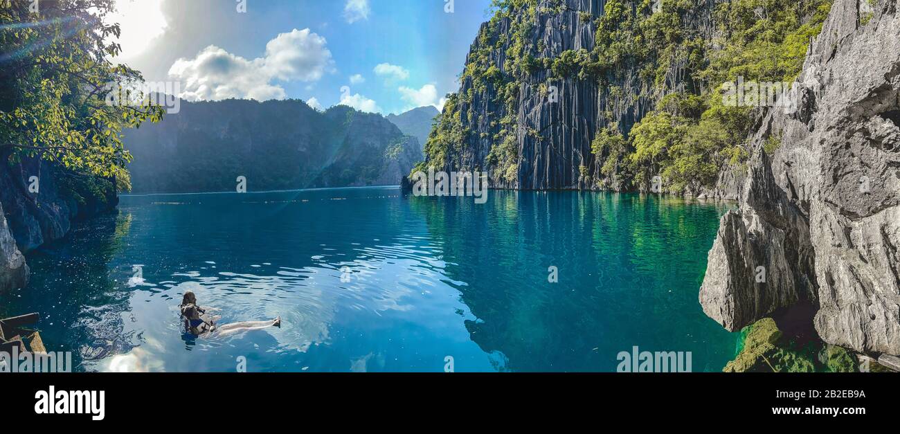 Barracuda lake in Coron, Palawan, Philippines Stock Photo Alamy