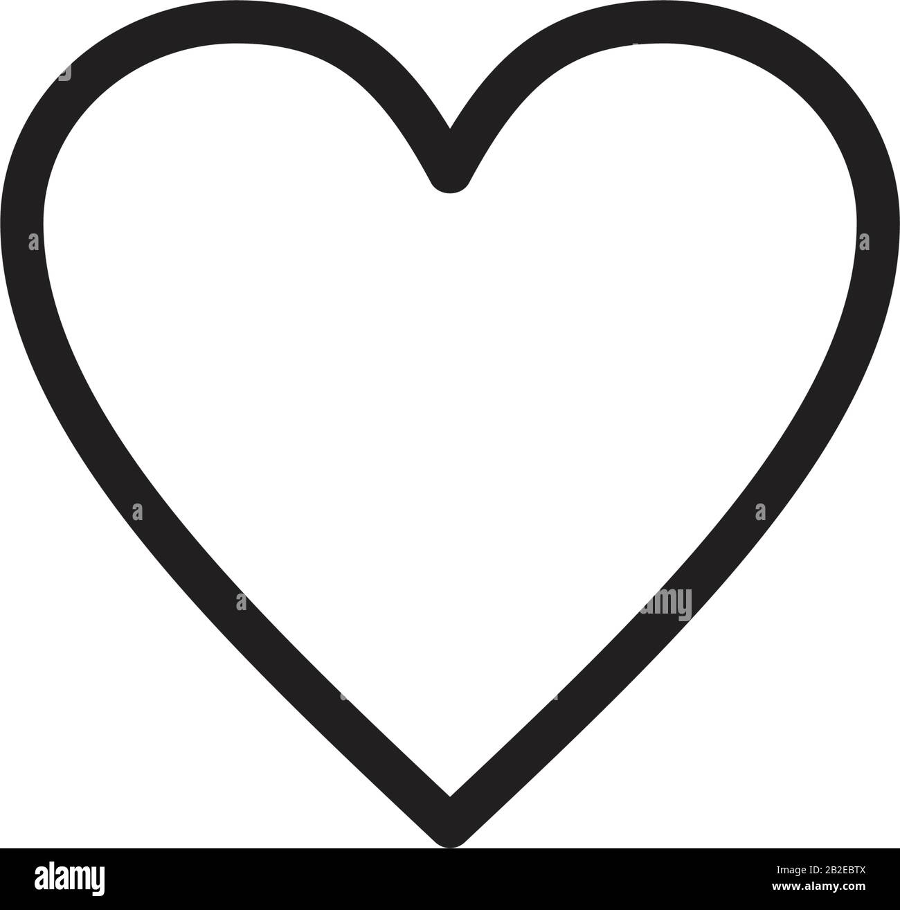 Heart icon template black color editable. Heart icon symbol Flat vector illustration for graphic and web design. Stock Vector