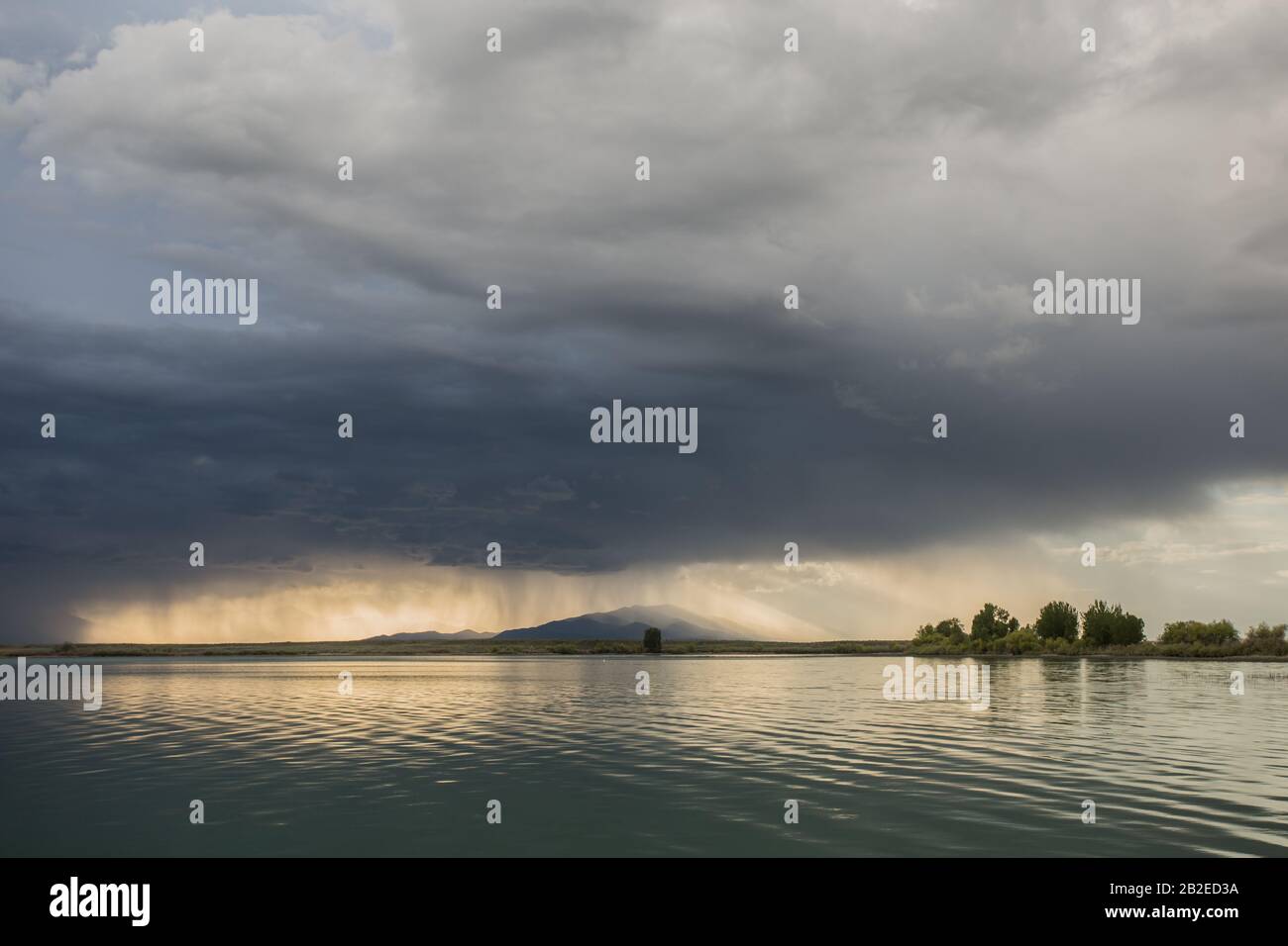 Mud Lake Sunset III Stock Photo Alamy