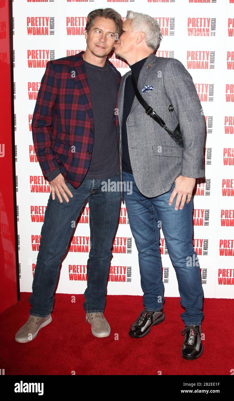 Scott Gill And John Barrowman Attend The Pretty Woman The Musical Press Night T The Piccadilly Theatre In London Stock Photo Alamy