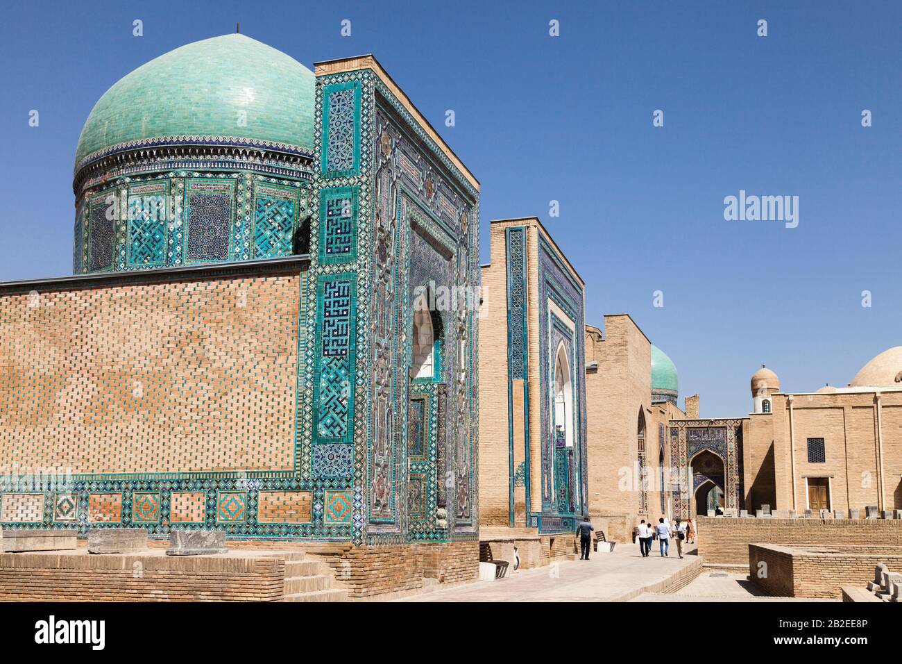 Shah-i-Zinda necropolis, Shahi Zinda Tombs, Samarkand, Uzbekistan, Central Asia, Asia Stock Photo