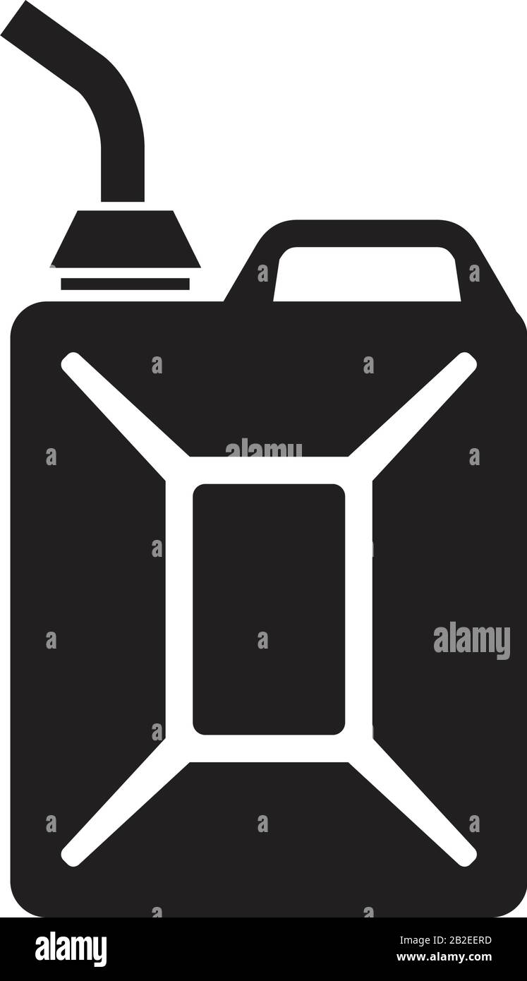 Jerrycan icon template black color editable. Jerrycan icon symbol Flat ...
