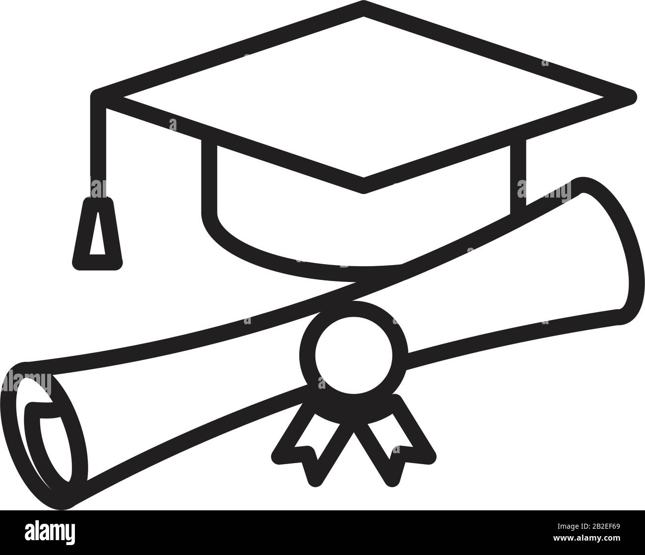 Diploma icon template black color editable. Diploma icon symbol Flat ...