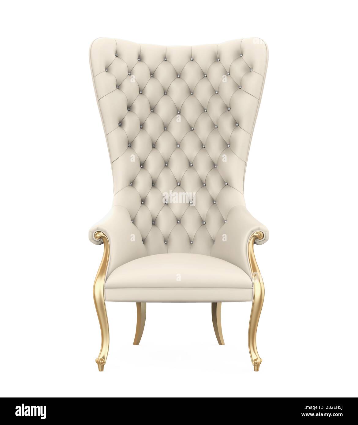 Throne Chair Rear View Throne Chair Isolated Stock Photo - Alamy