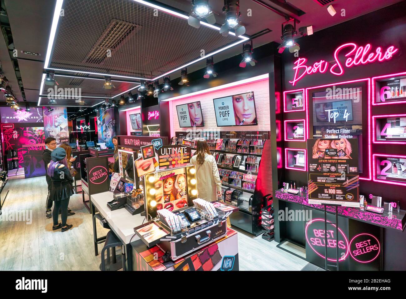 HONG KONG, CHINA - CIRCA JANUARY, 2019: interior shot of a NYX store in  Hong Kong. NYX Professional Makeup is a cosmetics company that is a  subsidiary Stock Photo - Alamy