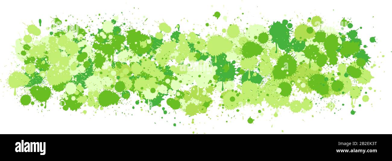 Green watercolor splash on white background illustration Stock Vector ...