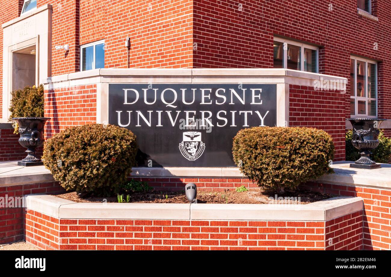 Duquesne university hires stock photography and images Alamy