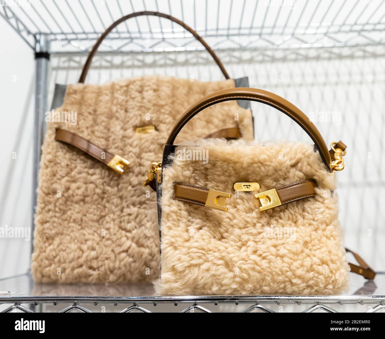 New York, NY - February 09, 2020: A backstage view of the bags for the Tory  Burch Fall Winter 2020 fashion show during New York Fashion Week Stock  Photo - Alamy