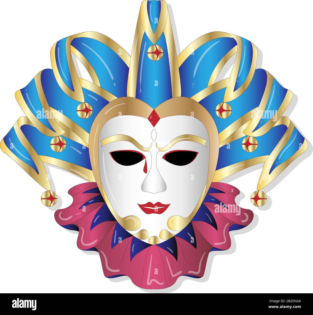 White joker mask Cut Out Stock Images &amp; Pictures - Alamy