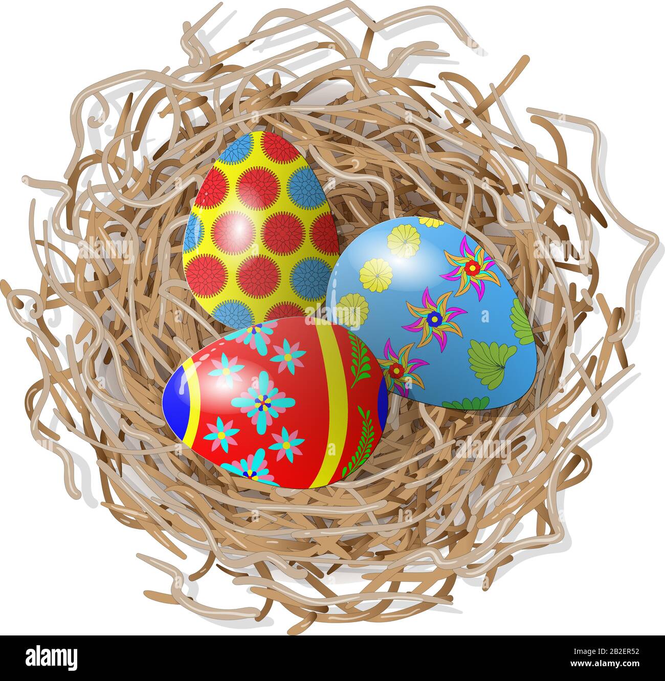A vector Easter egg isolated on white background Stock Vector Image ...