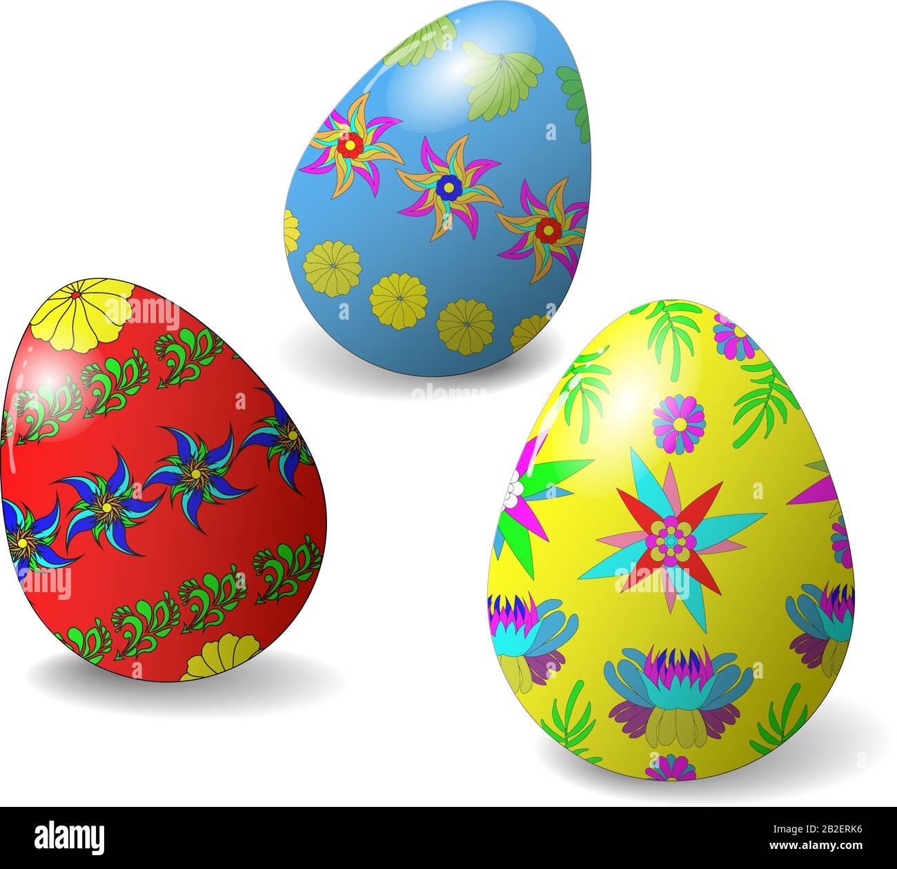 A vector Easter egg isolated on white background Stock Vector Image ...