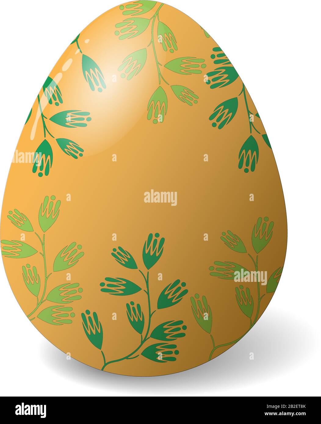 A vector Easter egg isolated on white background Stock Vector Image ...