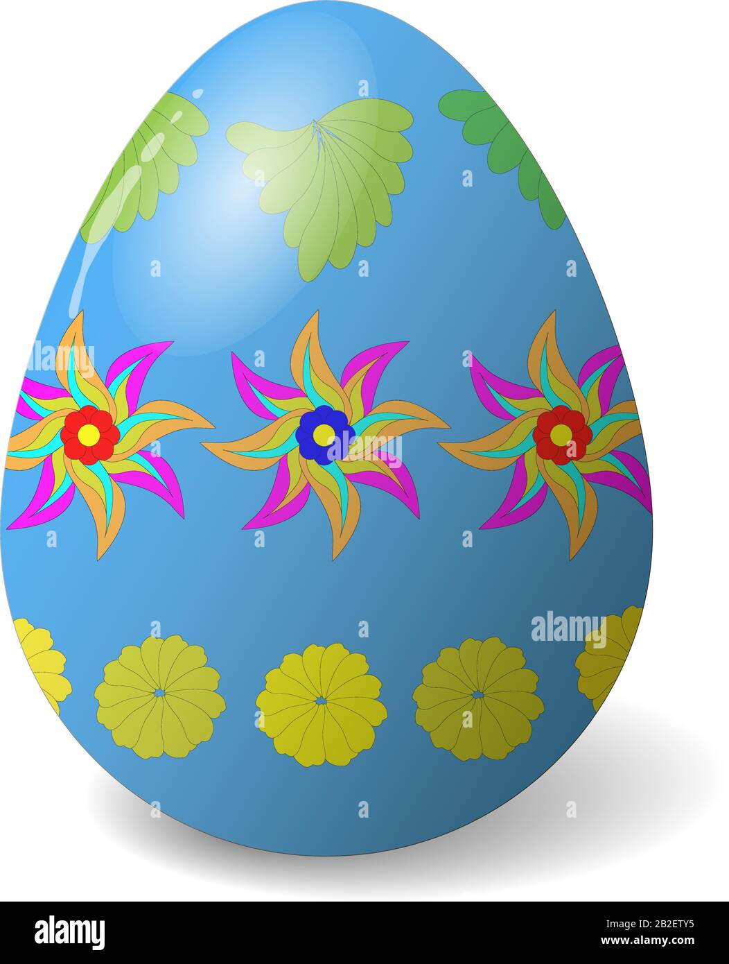 A vector Easter egg isolated on white background Stock Vector Image ...
