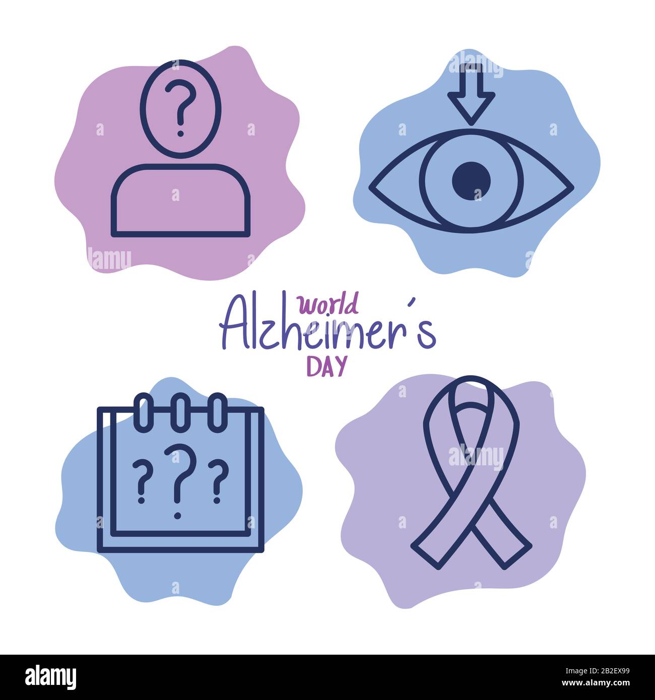 world alzheimer day with icons decoration Stock Vector Image & Art - Alamy