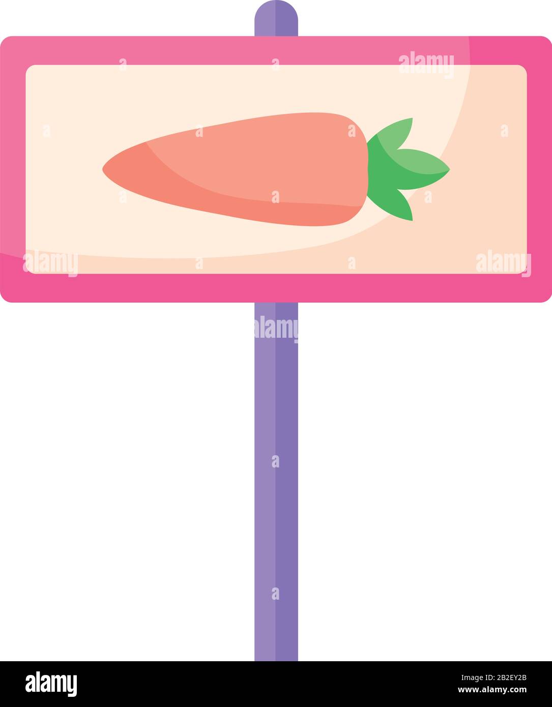 carrot banner flat style icon design, Vegetable organic food healthy ...