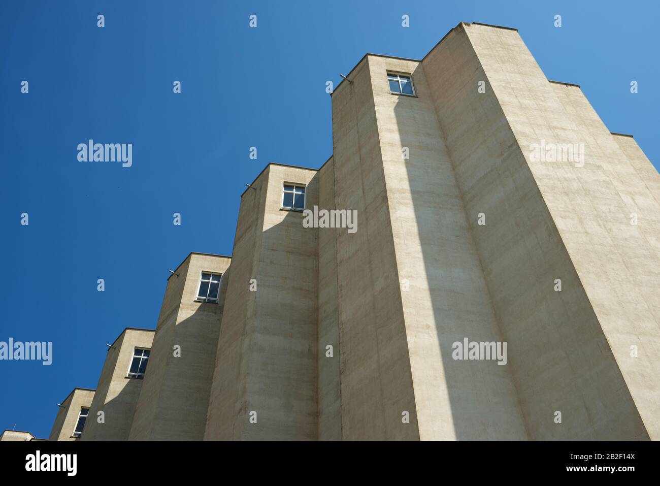 Agricultural building dedicated to the storage of cereal crops Stock
