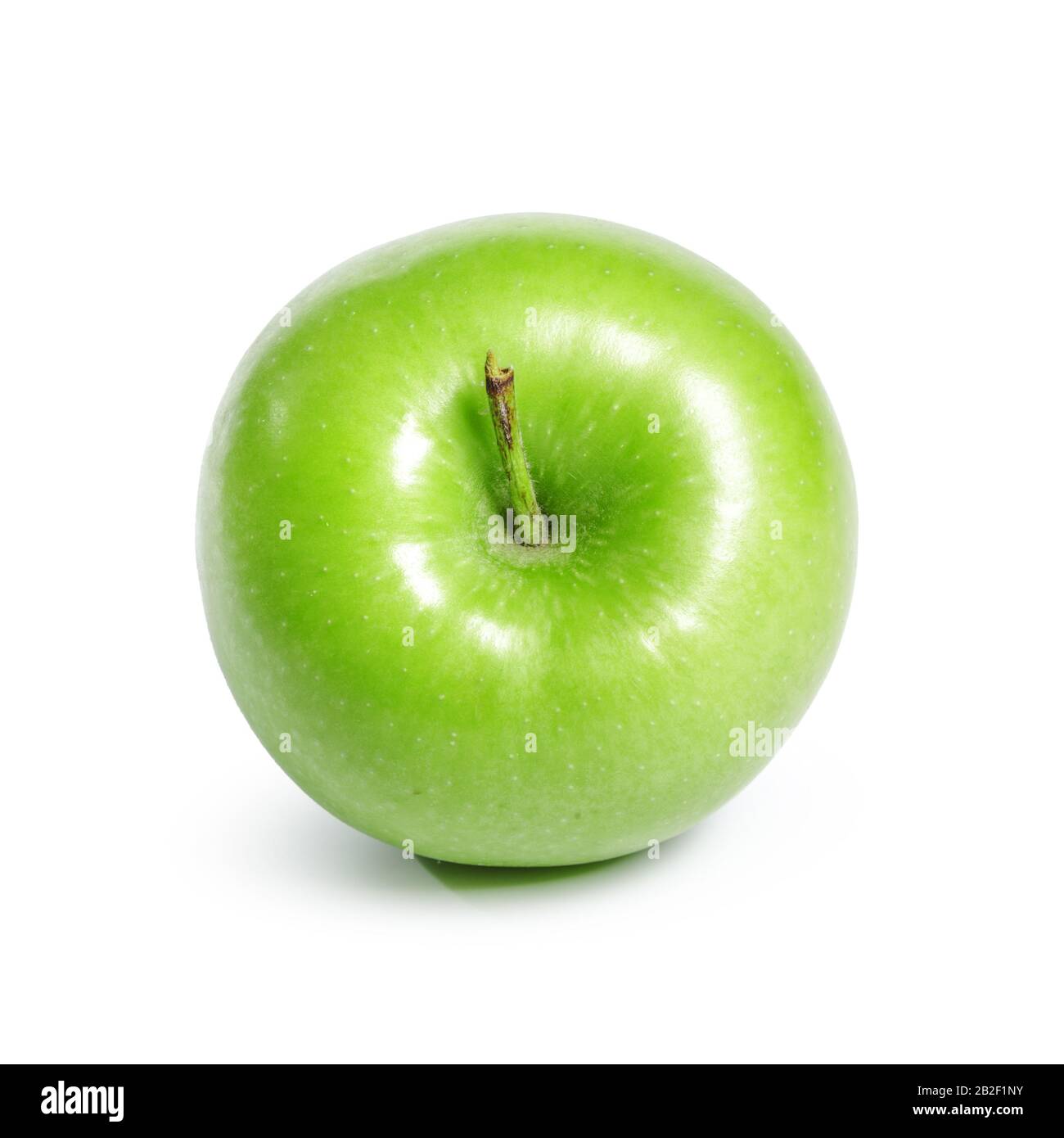 Green apple, isolated on white background. creative photo Stock Photo
